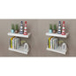Prateleiras de parede 4 pcs branco 40 cm