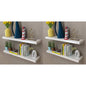 Prateleiras de parede 4 pcs branco 80 cm