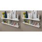 Prateleiras de parede 4 pcs branco 120 cm