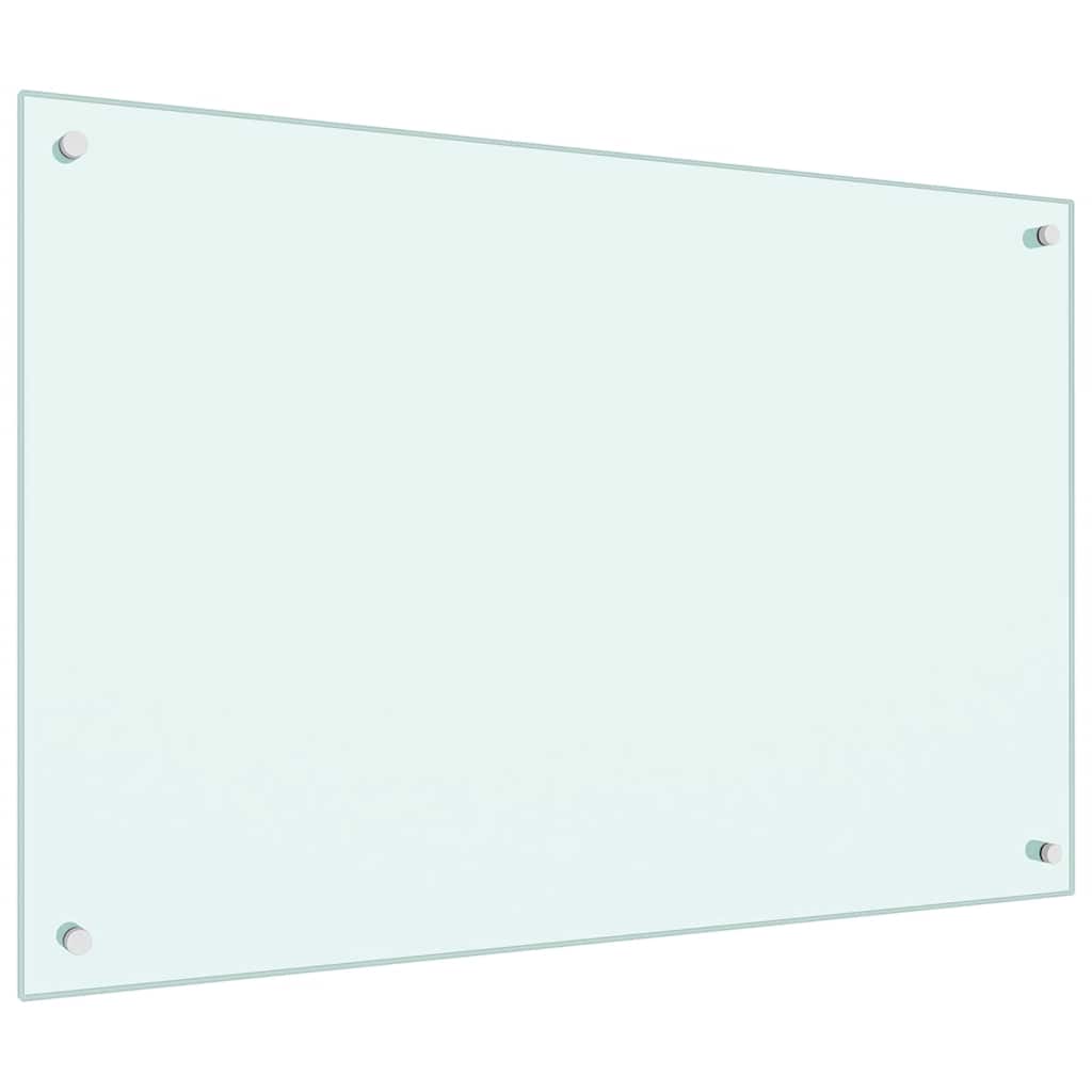 Painel anti-salpicos de cozinha 90x60 cm vidro temperado branco