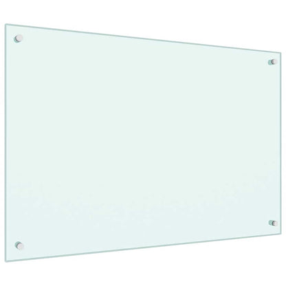 Painel anti-salpicos de cozinha 90x60 cm vidro temperado branco