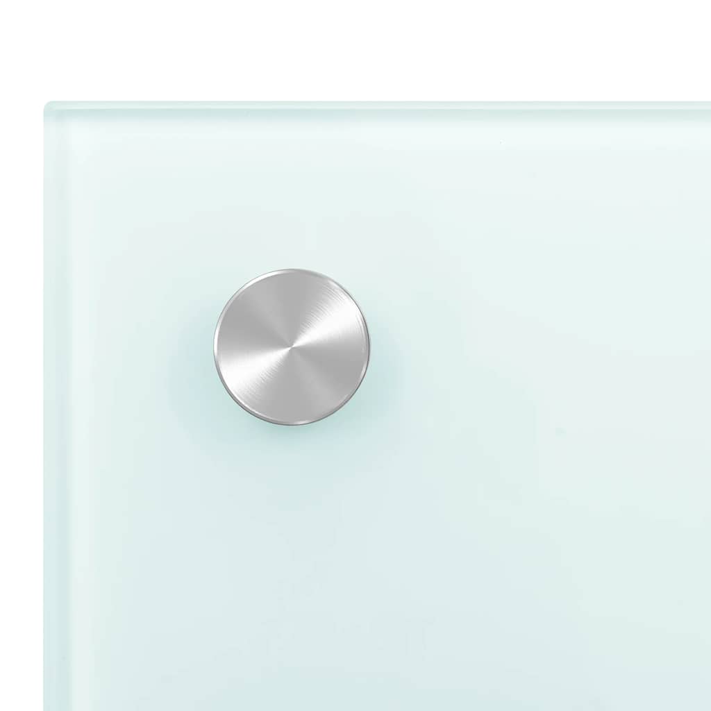 Painel anti-salpicos de cozinha 90x60 cm vidro temperado branco