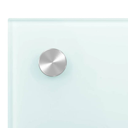 Painel anti-salpicos de cozinha 90x60 cm vidro temperado branco