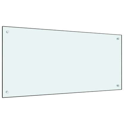 Painel anti-salpicos de cozinha 100x50cm vidro temperado branco