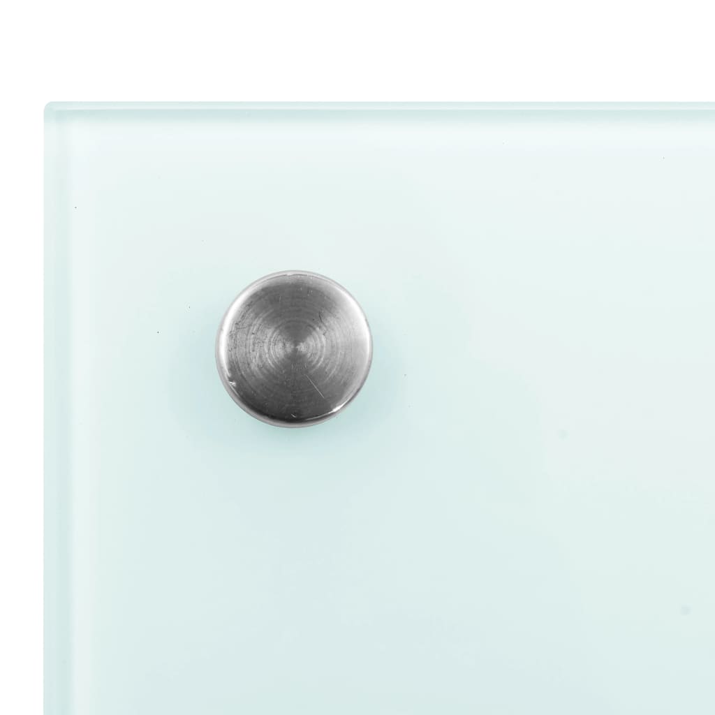 Painel anti-salpicos de cozinha 100x50cm vidro temperado branco