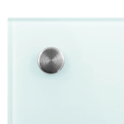 Painel anti-salpicos de cozinha 100x50cm vidro temperado branco