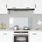 Painel anti-salpicos cozinha 100x50 cm vidro temp. transparente