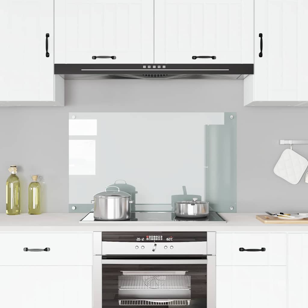 Painel anti-salpicos cozinha 100x60 cm vidro temp. transparente