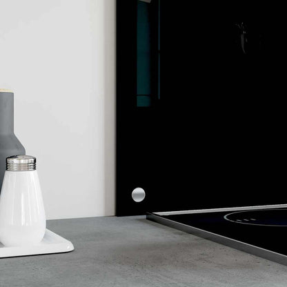 Painel anti-salpicos de cozinha 70x60 cm vidro temperado preto