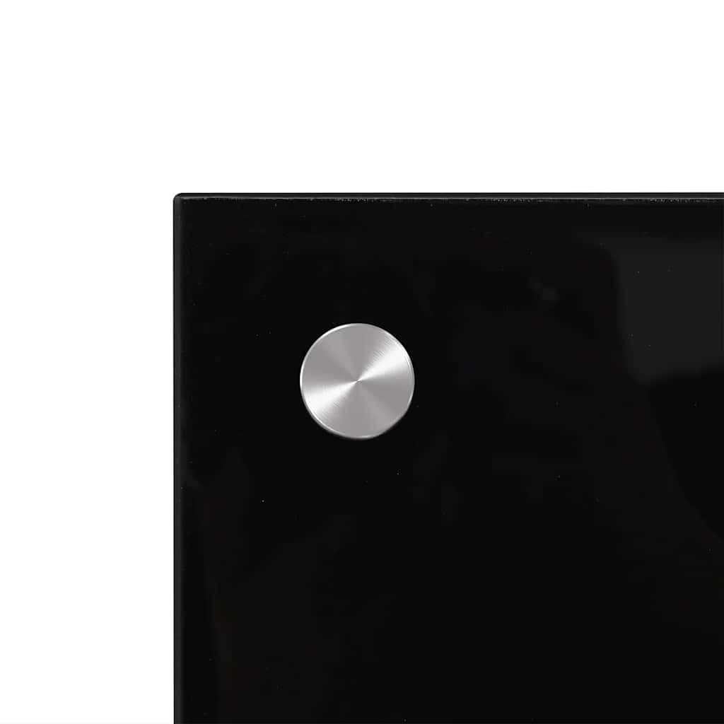 Painel anti-salpicos de cozinha 70x60 cm vidro temperado preto