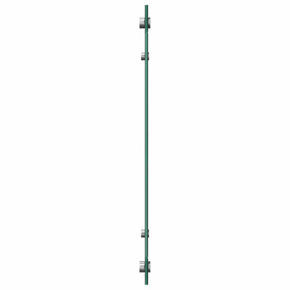 Painel anti-salpicos de cozinha 80x40 cm vidro temperado preto