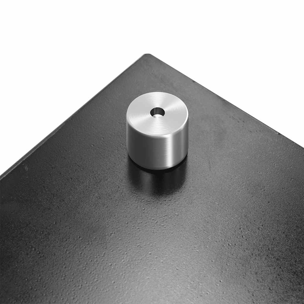 Painel anti-salpicos de cozinha 80x40 cm vidro temperado preto