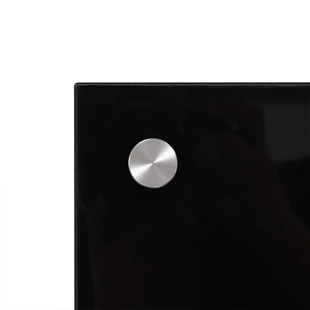 Painel anti-salpicos de cozinha 80x50 cm vidro temperado preto