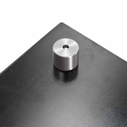 Painel anti-salpicos de cozinha 80x60 cm vidro temperado preto