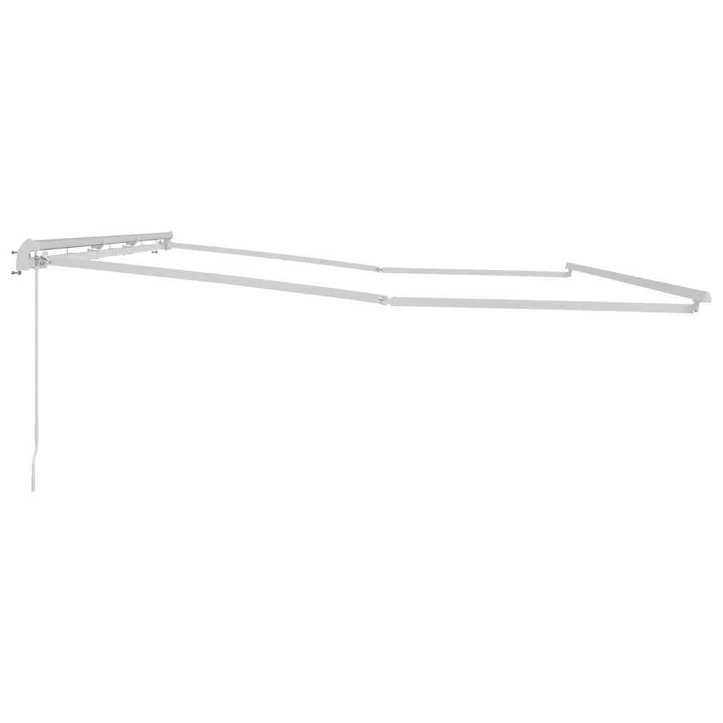Estrutura de Toldo Manual Branco 600 × 300 cm Alumínio