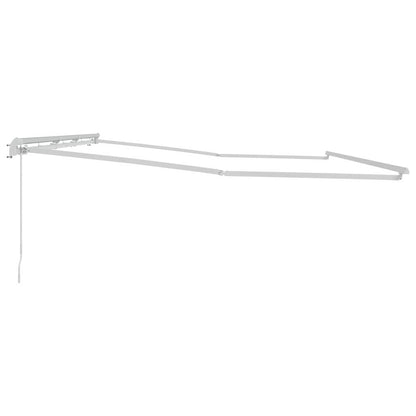 Estrutura de Toldo Manual Branco 600 × 300 cm Alumínio