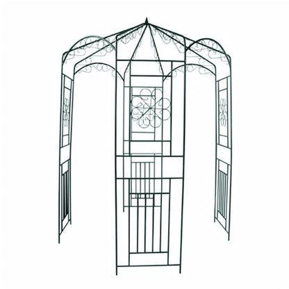 Arco de jardim 250 cm verde escuro