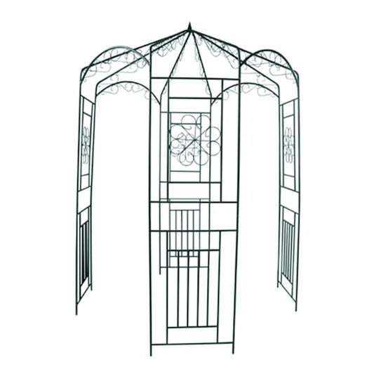 Arco de jardim 250 cm verde escuro