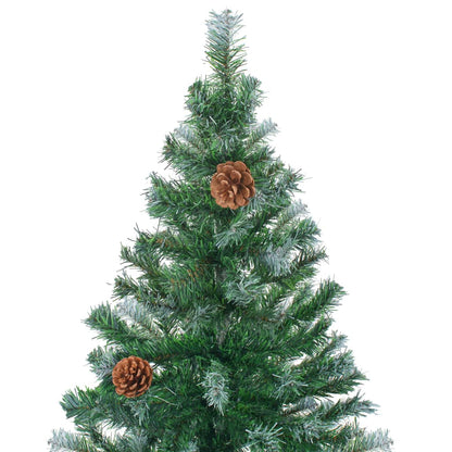 Árvore de Natal artificial com pinhas 210 cm