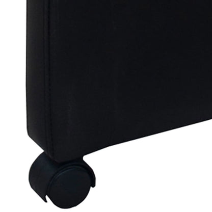 Cadeiras de jantar 4 pcs couro artificial preto