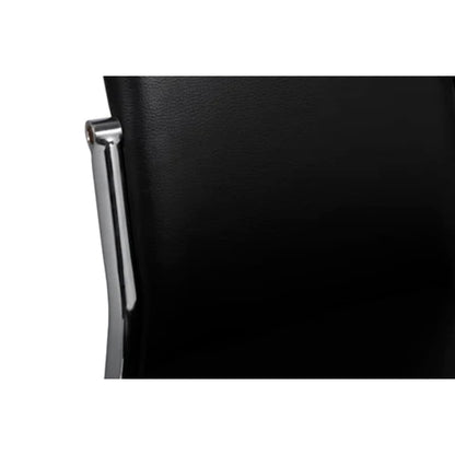 Cadeiras de jantar 6 pcs couro artificial preto