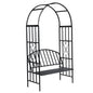 Arco para rosas com banco jardim