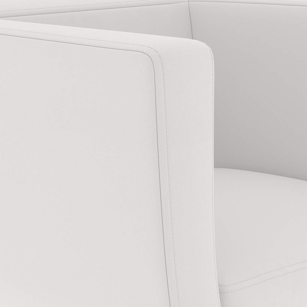 Banco de bar couro artificial branco