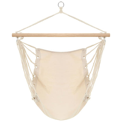 Cadeira de baloiçar/rede grande tecido branco creme