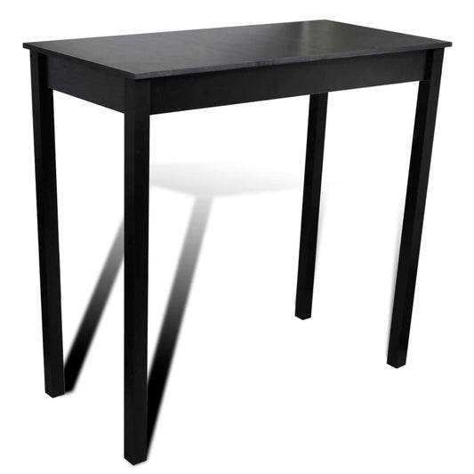 Mesa de bar com 2 cadeiras de bar, preto