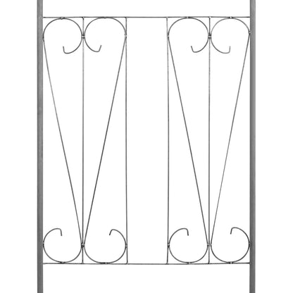 Arco de jardim para plantas trepadeiras verde-escuro