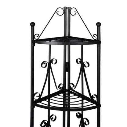Suporte de canto para planta / Preto
