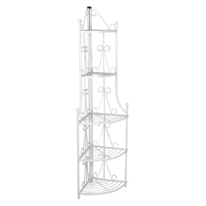 Suporte de canto para planta / Branco