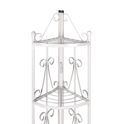 Suporte de canto para planta / Branco