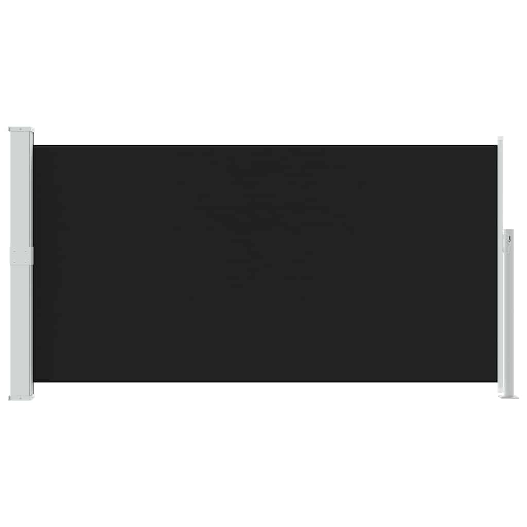Toldo lateral para pátio/terraço 160 x 300 cm preto