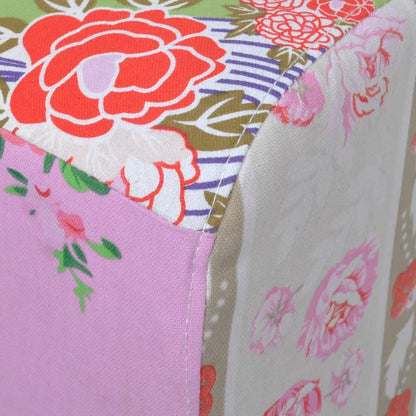 Banquinho para os pés patchwork design floral