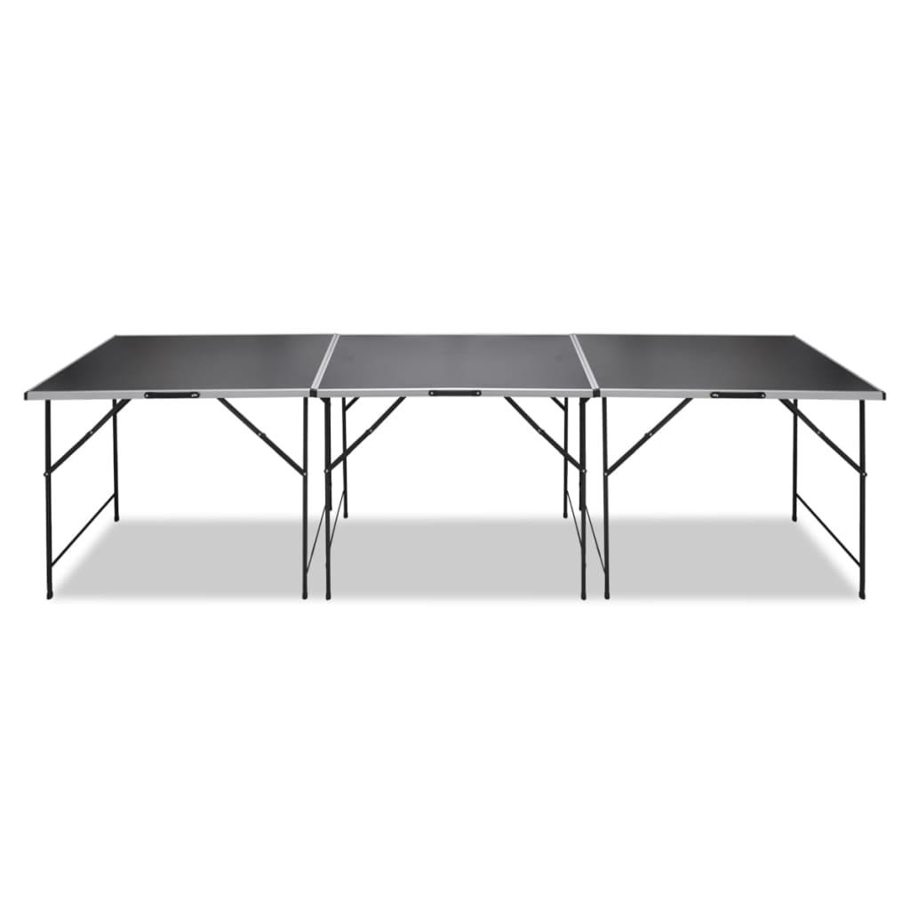 Mesas de campismo/trabalho 3 pcs dobráveis