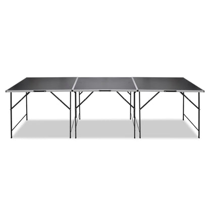 Mesas de campismo/trabalho 3 pcs dobráveis