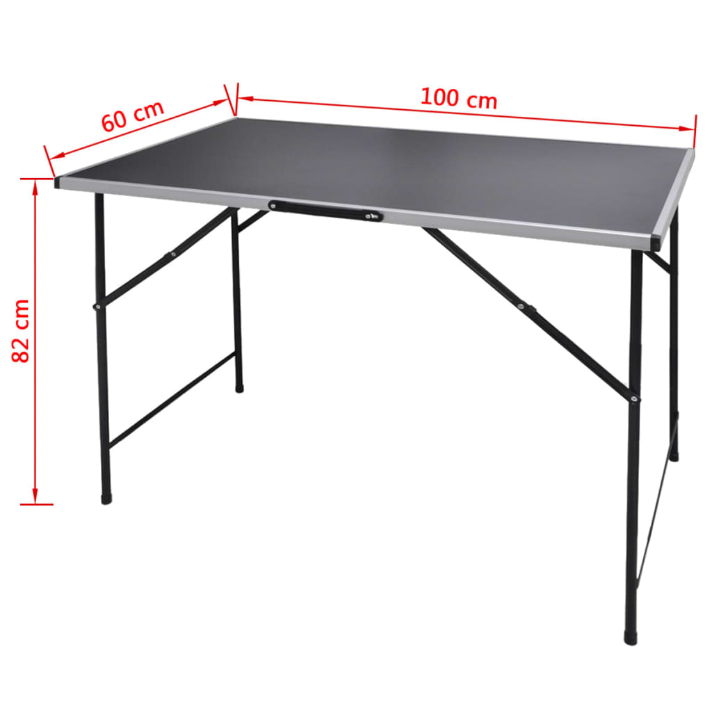 Mesas de campismo/trabalho 3 pcs dobráveis