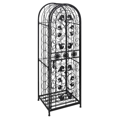 Garrafeira, suporte de metal para 45 garrafas de vinho