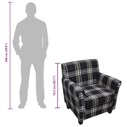 Poltrona com almofadão tecido preto