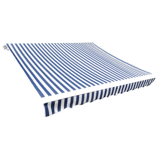 Lona para toldo azul/branco 4 x 3 m (sem estrutura/caixa)