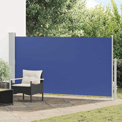 Toldo lateral para pátio/terraço 160 x 300 cm azul
