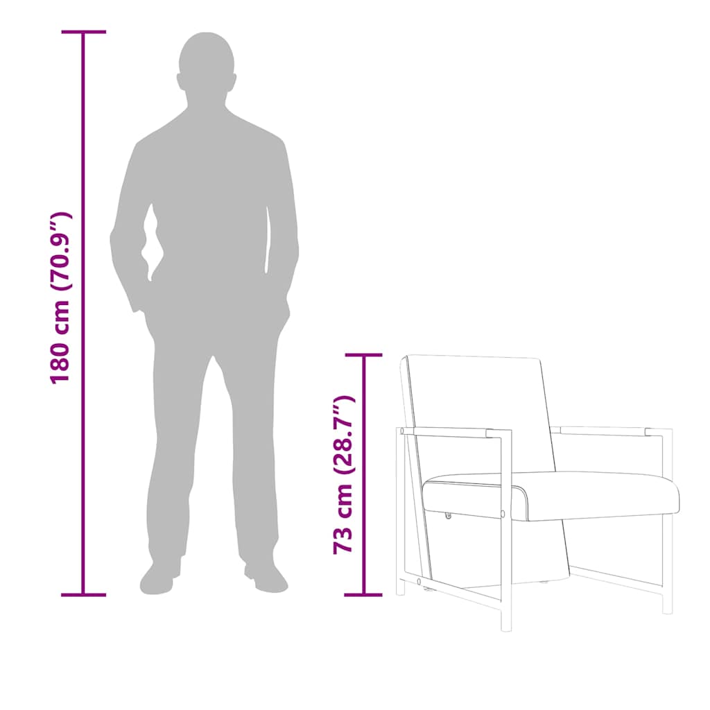 Poltrona com pés cromados couro artificial preto