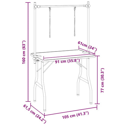 Mesa de aliciamento com 2 laços ajustáveis, p/ cão, gato