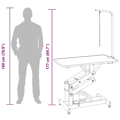 Mesa ajustável de tratamento, de banho, hidráulica para cães, gatos