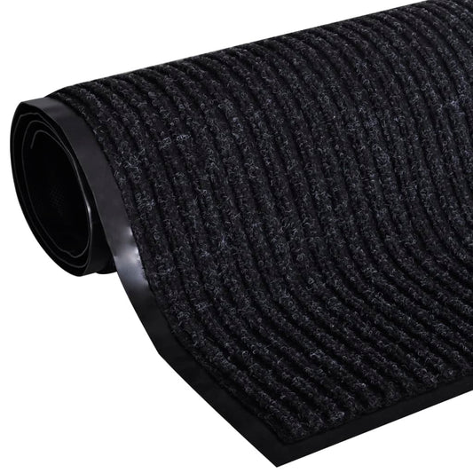 Tapete preto para porta em PVC 90 x 120 cm
