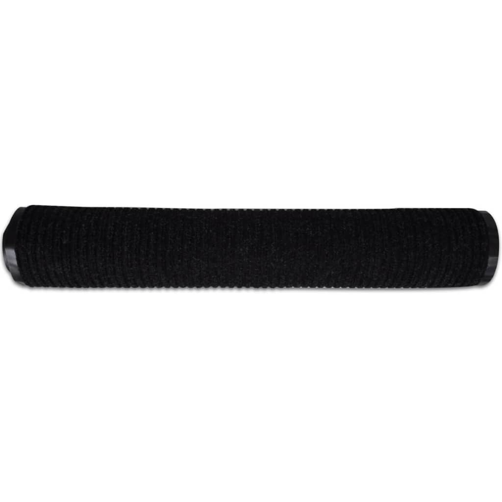 Tapete preto para porta em PVC 90 x 120 cm