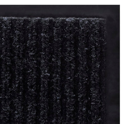 Tapete preto para porta em PVC 90 x 120 cm