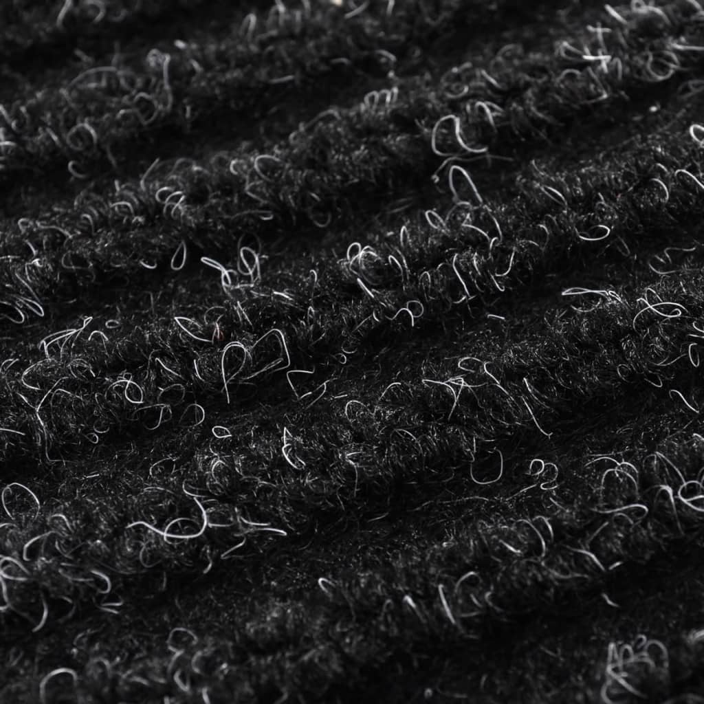Tapete preto para porta em PVC 90 x 120 cm