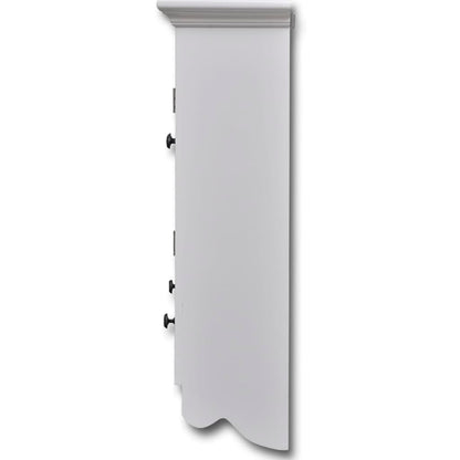 Armário de parede para cozinha com porta de vidro branco